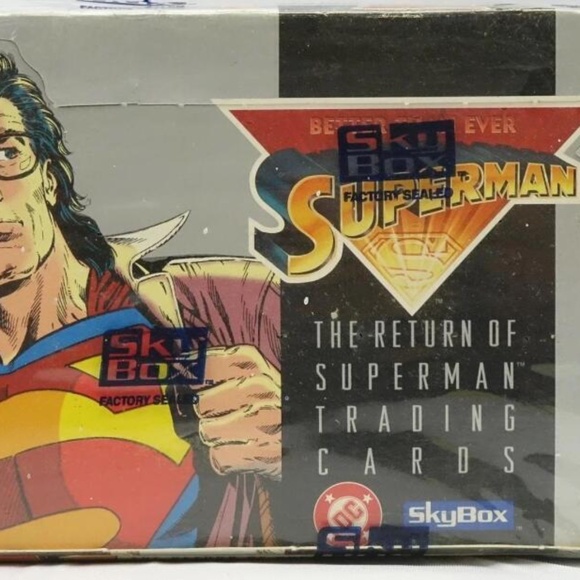 1993 Skybox DC Return of Superman Hobby Sealed Box - 36 Sealed Packs Per Box - Picture 1 of 2
